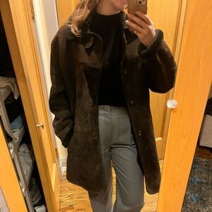 Men’s Espresso Brown Italian Shearling Jacket - Roberto Pierguidi